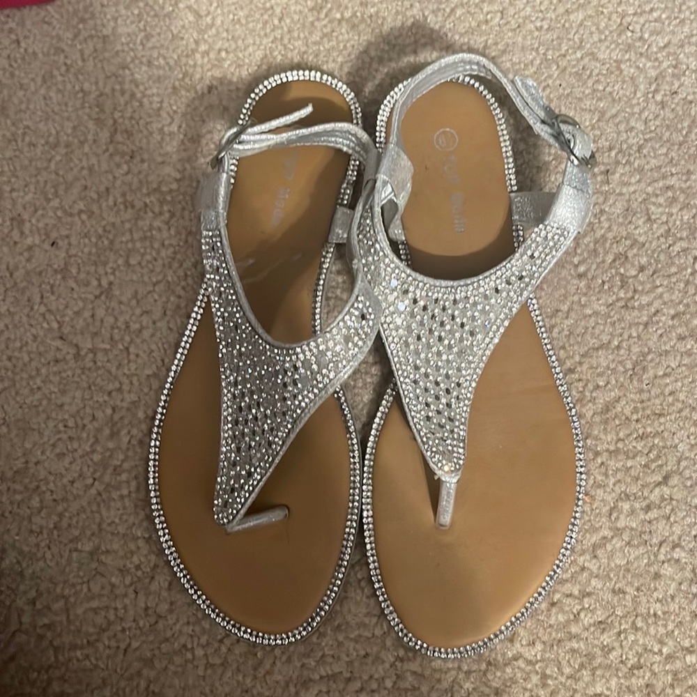 Silver Bling Sandals
